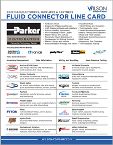 Wilson Fluid Connector Line Card