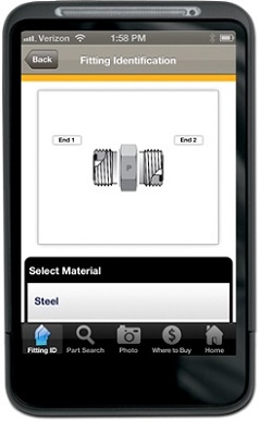 Parker Fitting Finder App