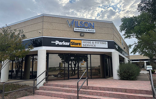 Exterior of the Wilson Company San Antonio Parker Store on Bandera Road