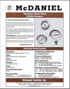 Heavy Duty - Brass Internals Stainless Steel Case Utility Gauges