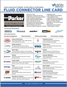 Wilson Fluid Connector Line Card