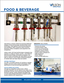 Wilson Food And Beverage Brochure