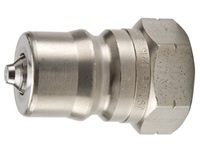 60 Series Stainless Steel (303) Nipple - Female Thread