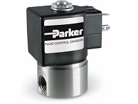 Parker 2-Way Stainless Steel Valve 1/4 Inch DIN Coil