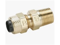 Brass Compression Fittings for Thermoplastic and Soft Metal Tubing - Poly-Tite.