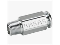 Chrome plated brass couplers for thermoplastic and soft metal tubing, Poly-tite