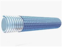 Convoluted PTFE Hose with Polypropylene Braid - PCW/PCB