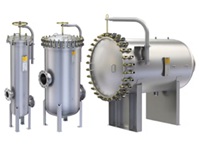 FULFLO MP (MEMBRANE PROTECTOR) MULTI-CARTRIDGE FILTER VESSEL 304L  316L STAINLESS STEEL, ASME DESIGNS FOR R.O. PRE-FILTRATION