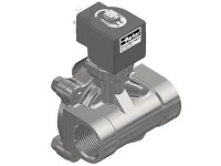 Parker 24 Series - High Flow General Purpose Solenoid Stainless Steel Valve - DIN Coil