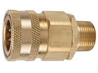 H Series Brass Coupler - Male Thread
