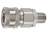 H Series Stainless Steel (316) Coupler - Male Thread