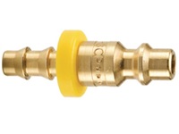 Industrial Interchange Brass Nipple - Push-lok Hose Barb