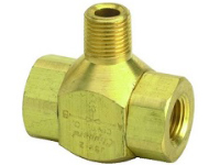 J-Series Shuttle Valve, 1/8” Male Out, 1/8” Female Ins