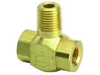 J-Series Shuttle Valve, 1/4” Male Out, 1/8” Female Ins