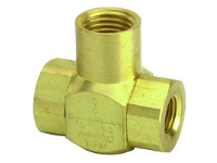 J-Series Shuttle Valve, 1/4” Female Out, 1/8” Female Ins