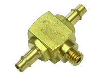 Shuttle Valve, #10-32 Male Outlet, 1/8” ID Hose Inlets