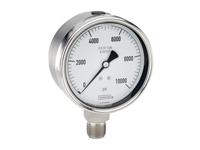 NOSHOK - 500 Series Gauge - SS Case - Liquid Filled - Bottom Connection