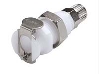 Panel Mount Ferruleless Polytube Fitting, PTF Body - PMC Series