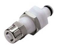 Panel Mount Ferruleless Polytube Fitting, PTF - PMC Series