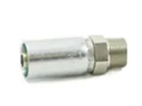 Parkrimp Permanent Male NPTF Pipe - Rigid - Straight - 57 Series