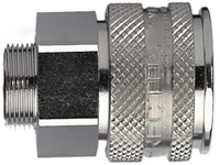 Rectus 25 Series Nickle Plated Brass Coupler - Male Pipe