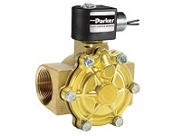 Parker 24 Series - High Flow General Purpose Solenoid Brass Valve