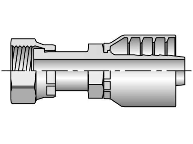 Parkrimp Permanent Female Seal-Lok - Swivel - Straight - Long 70 Series 1JS70