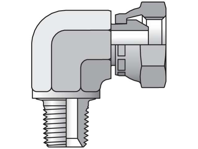 Pipe Swivel 90° Elbow 2107