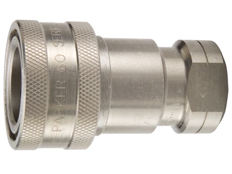 60 Series Stainless Steel (303) Coupler - Female Thread
