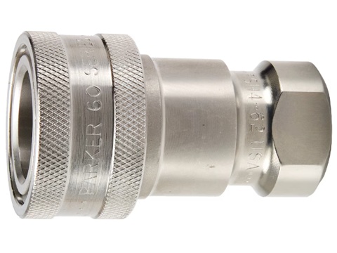 60 Series Stainless Steel (316) Coupler - Female Thread