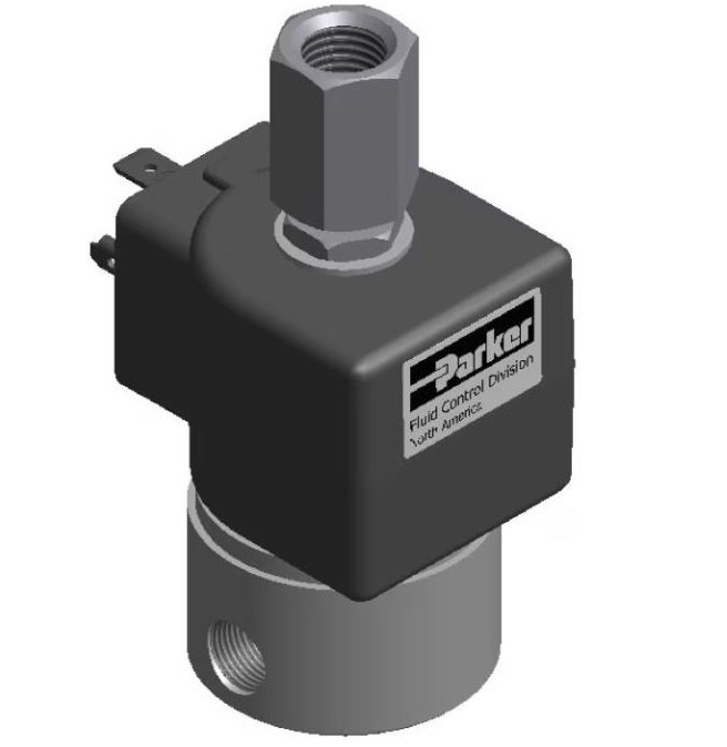 Parker 3-Way Stainless Steel Valve Multi-Purpose DIN Coil