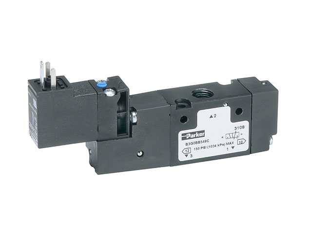 B Series Single Solenoid 3-way 2-position Valve