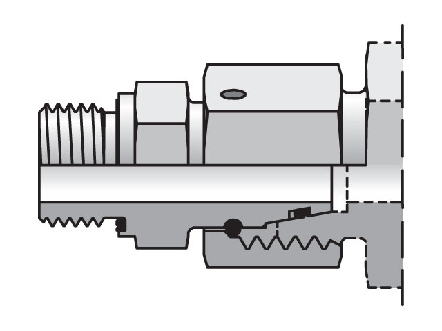 EO/EO-2 Straight Swivel, Swivel Connector - EGE-R-ED