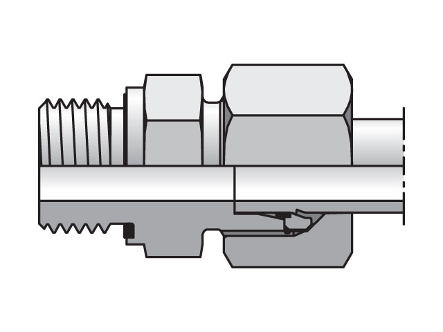 EO/EO-2 Straight, Male Connector - GE-M-ED