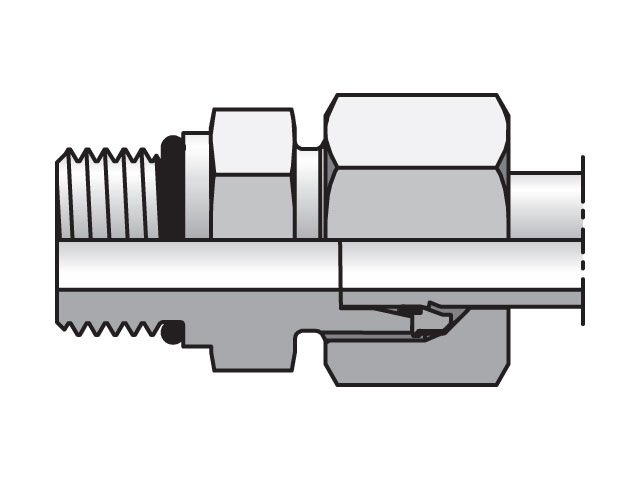 EO/EO-2 Straight, Male Connector - GE-UNF/UN