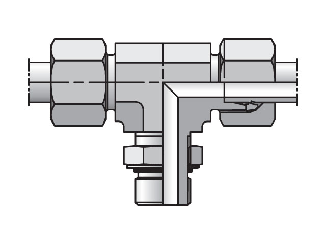 EO/EO-2 Tee, Adjustable Branch - TEE-UNF