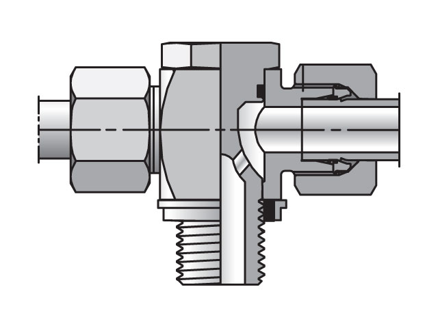 EO/EO-2 Tee, High Pressure Banjo - TH-M-KDS