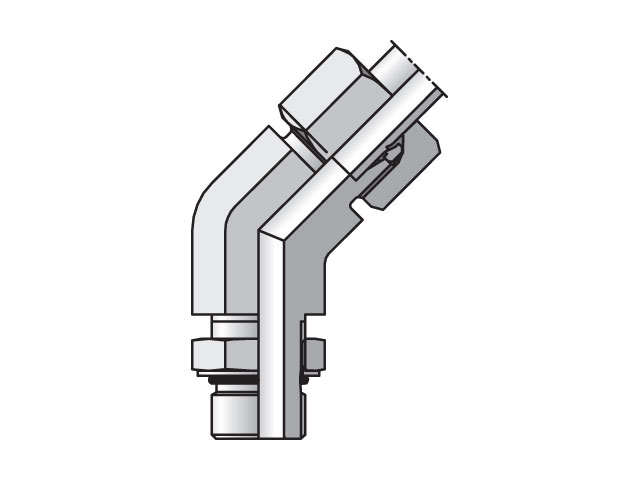 EO/EO-2 45° Elbow, Adjustable - VEE-UNF