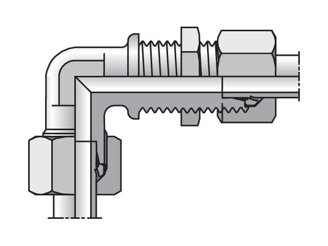 EO/EO-2 90° Elbow, Bulkhead Union - WSV