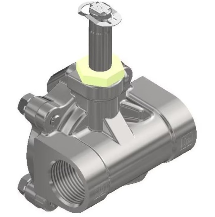 High Flow General Purpose Solenoid Valves Parker 24 Series - High Flow General Purpose Stainless Steel Solenoid Valve - No Coil