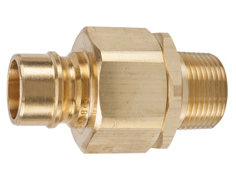 H Series Brass Nipple - Male Thread