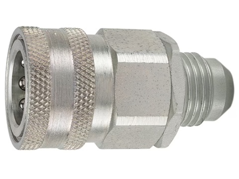 H Series Steel Coupler - Male SAE 37 Degree Flare
