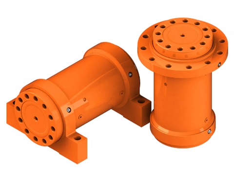 The Helac L30 Series is a heavy duty helical hydraulic rotary actuator that is suitable for harsh environments. Designed for applications that require high bearing capacity, the L30 Series features foot or flange output with 180° or 360° rotation. Helical Hydraulic Rotary Actuator - Helac L30-Series