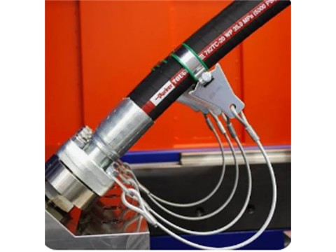 Parkers Hose Whip Restraint system is designed to prevent whipping of a pressurized hose in the event of a hose separating from its fitting. Hose Whip Restraint