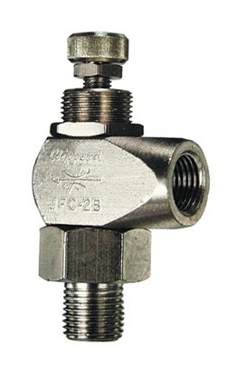 1/8" NPT Flow Control Valve, Knurled Knob