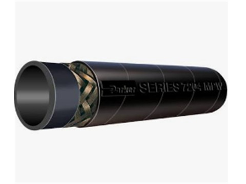 MPW-1000 High Pressure Wire Braid Multipurpose Oil Resistant Hose is designed for air, hot materials, mild chemicals, water, oil, and refined fuels such as biodiesel, diesel, ethanol and gasoline in applications to 300°F and 1000 psi, Series 7204 MPW-1000® High Pressure Wire Braid Multipurpose Oil Resistant Hose, Series 7204