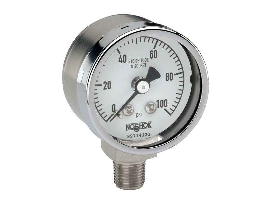 NOSHOK - 400 Series Gauge - All SS - Dry - Bottom Connection