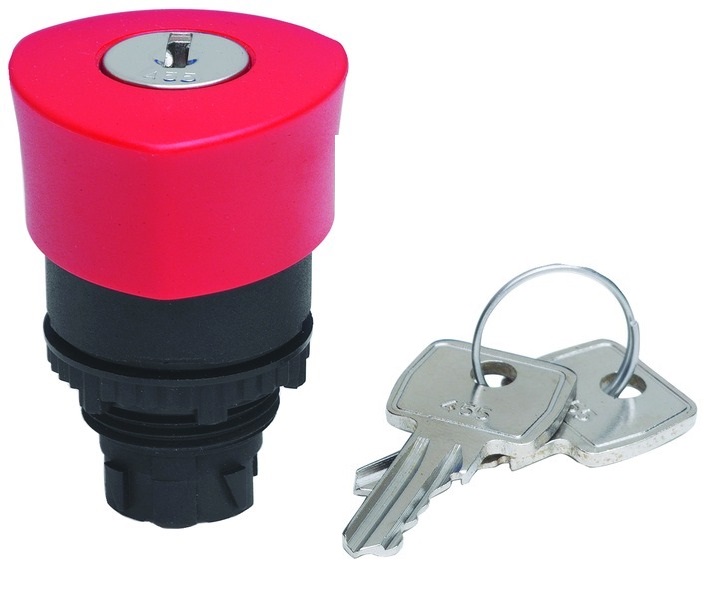 Clippard Push Key Mushroom 22mm