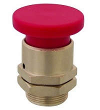 Clippard Mushroom Captivated Push Button - PC-3M