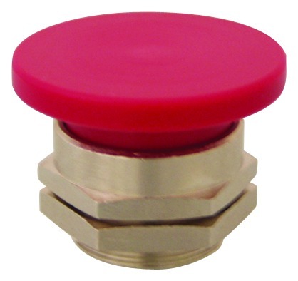 Clippard Mushroom Captivated Push Button - PC-4M